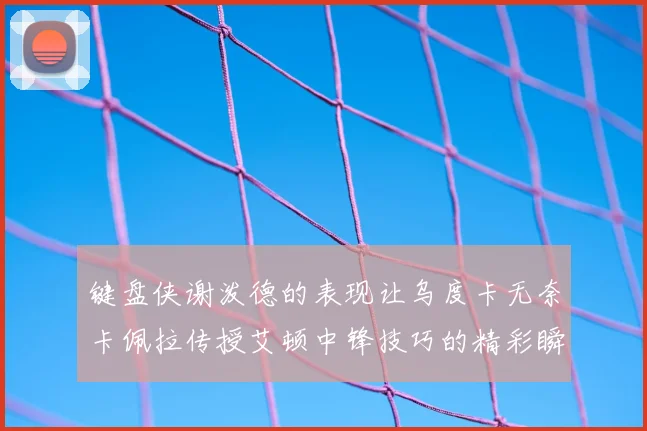键盘侠谢泼德的表现让乌度卡无奈卡佩拉传授艾顿中锋技巧的精彩瞬间
