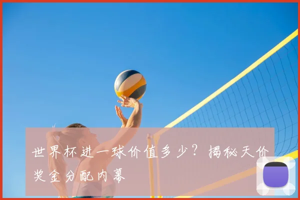 世界杯进一球价值多少？揭秘天价奖金分配内幕